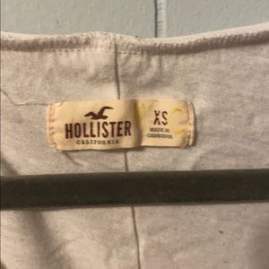 Hollister XS White shirt v neck